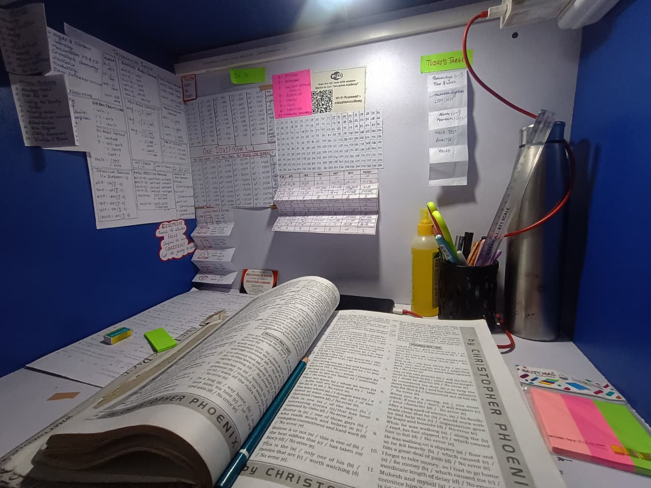 Personal study cabins at Education Library Kotdwar for government exam preparation