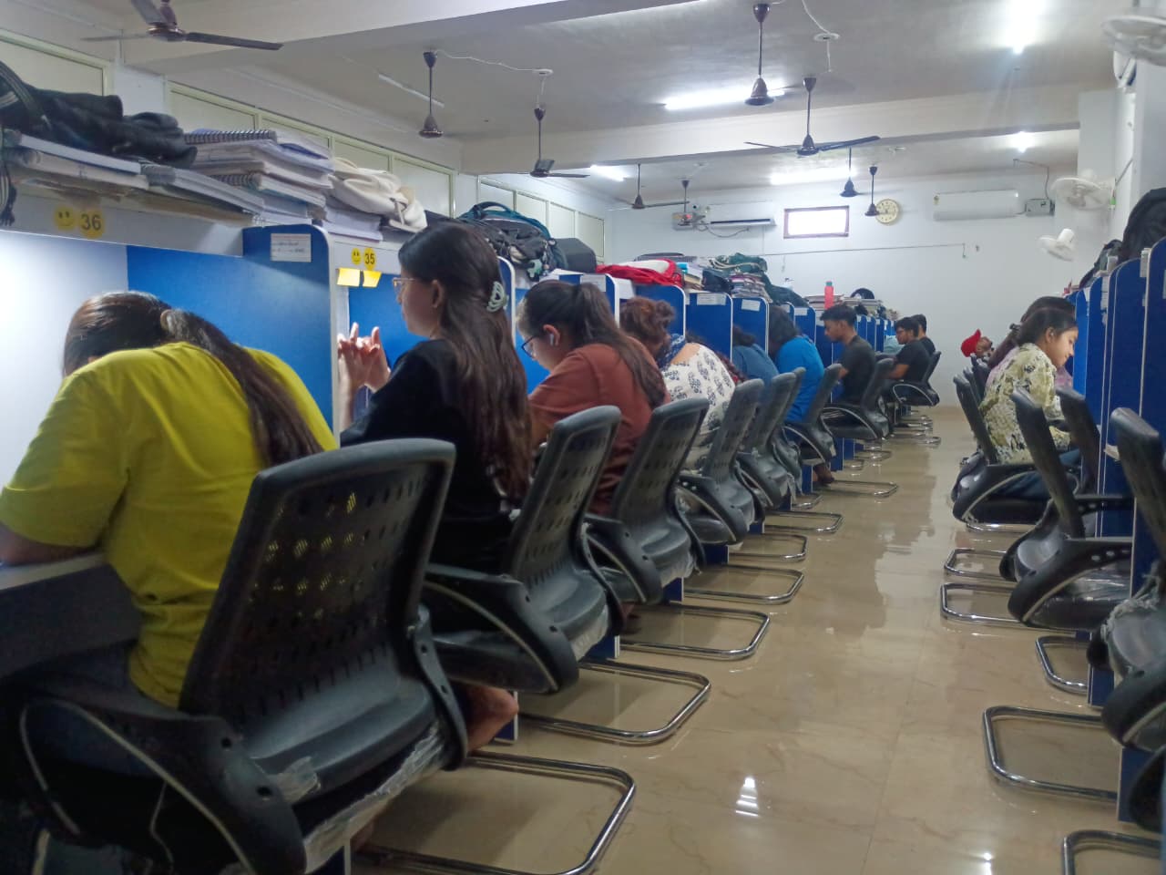 Library reading area at Education Library Kotdwar with comfortable seating